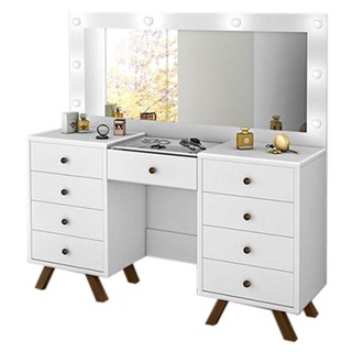 Penteadeira Camarim Mila Branco ? Luapa Móveis em Oferta na Shopee