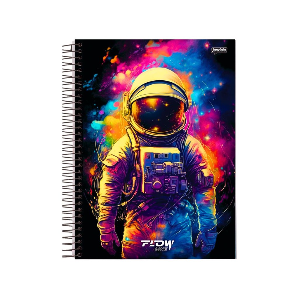 Caderno 1 Matéria Universitario Masculino Flow - Jandaia MODELO:ASTRONAUTA