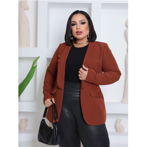 Blazer Alfaiaratia feminino Plus Size Musso Terninho G1 G2 G3 lançamento 2026 / 2027