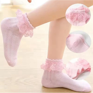 Meia Babado Feminina Infantil Respiravel - Princesa-Fofa - em Oferta na Shopee