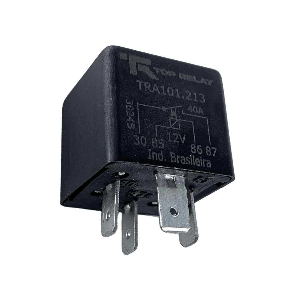 Relê Auxiliar Automotivo Uni 12v 40a 4 Pinos Ar Condicionado