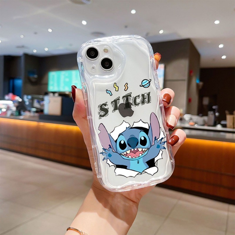 Stitch Capinha Para Motorola Moto G54 G60 G75 G84 Edge 50 Pro Fusion Ultra Capa Celular Transparente