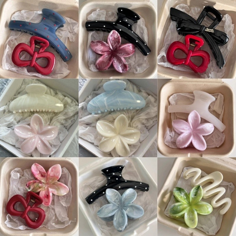 1/2 Pçs/Lote Vários Gradiente Plumeria Flor Hairpin Grips Clips Presilhas Acessório