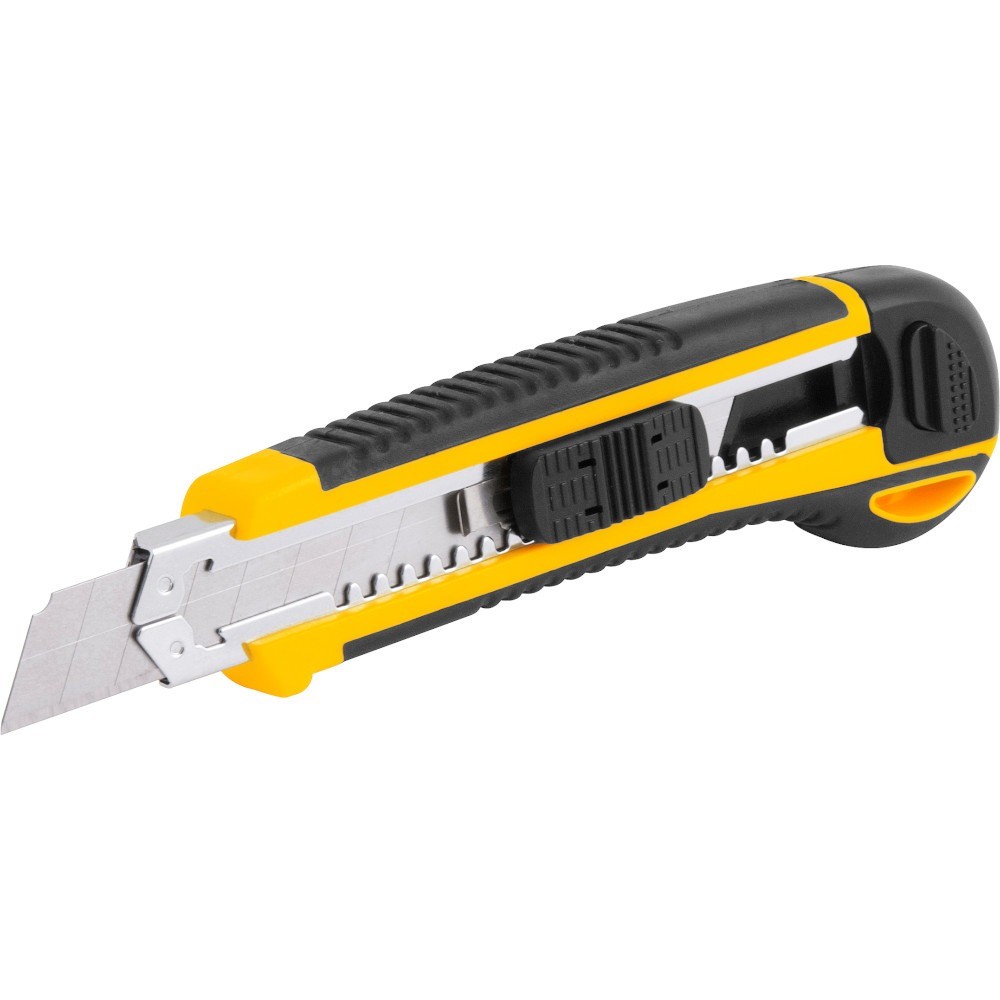 Estilete largo 18 mm emborrachado com 6 lâminas - ES6 - Vonder - Stationery