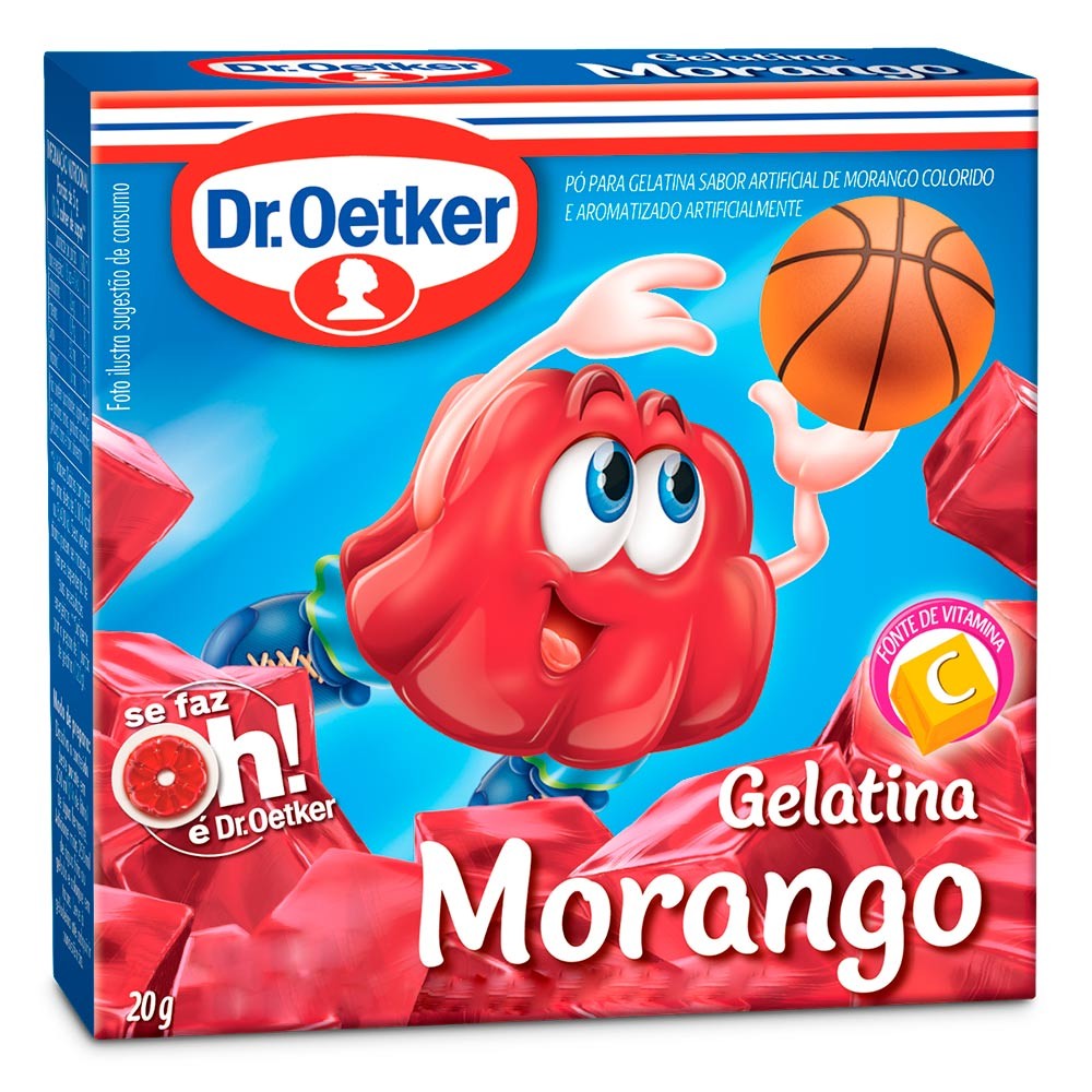 Gelatina em Pó Dr. Oetker Sabor Morango 20g - Food & Beverages
