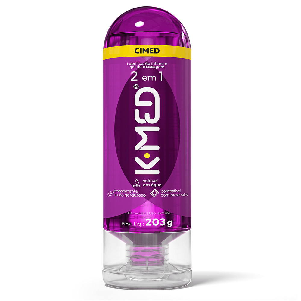 K-Med 2 em 1 Lubrificante e Massagem 203g - Cimed