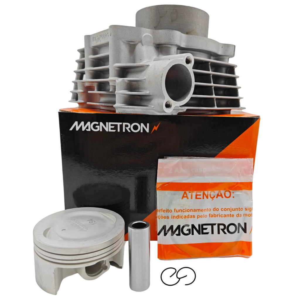 Kit Motor Cilindro Pistão E Anéis Yamaha FAZER YS 250 2008 a 2015 Original Magnetron