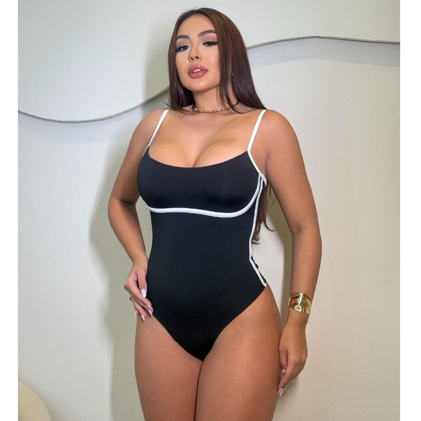 Body Maiô Ely Alças Cavado Feminino Sem Bojo Sustentação Alcinha Body envio imediato!