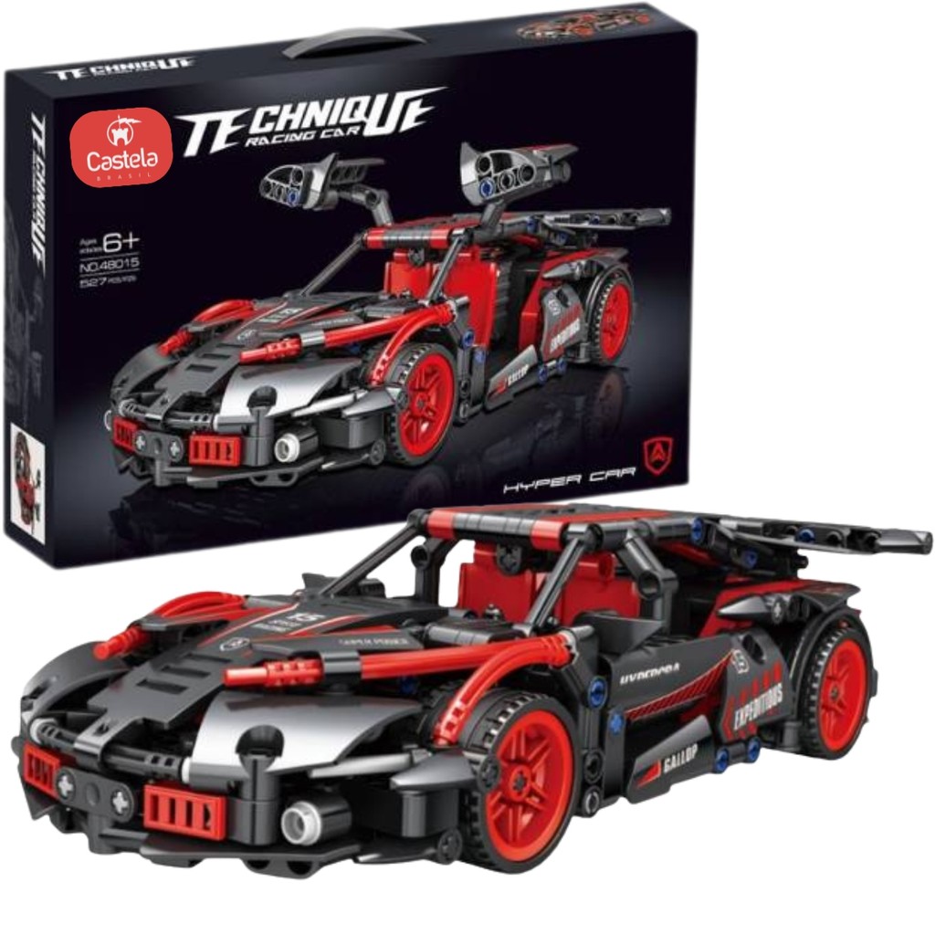 Carro Esportivo Blocos de Montar Racing Car 527 Peças Cbs0102 - Castela em Oferta na Shopee