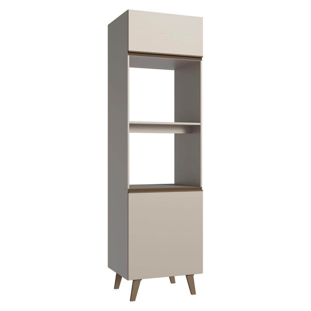 Torre Quente 60 cm 2 Portas 2 Nichos Com Pés  Nice Madesa em Oferta na Shopee