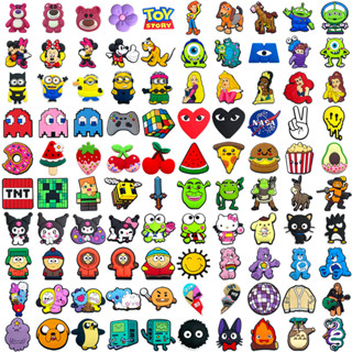 MEIDJ Encantos De Sapato 100 Decorações De Padrão De Desenho Animado Acessórios De PVC Com Botão em Oferta na Shopee