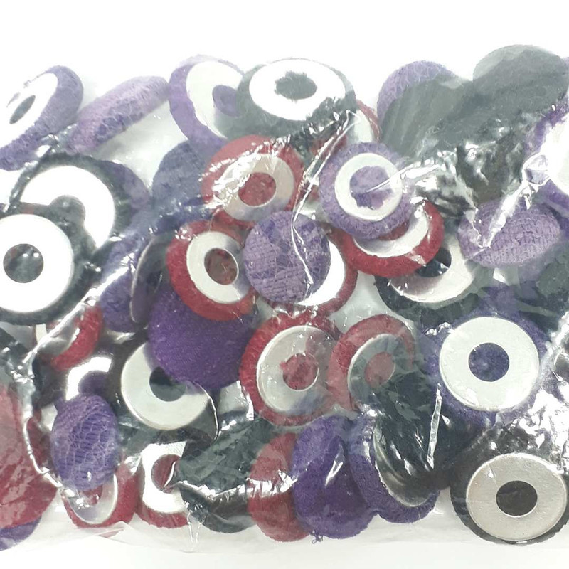 Botão Forrado Mix Cores 17mm Atenção Botao de Costurar 50Un Un 100Un vestidos uniformes casacos blazer Botões 44647V