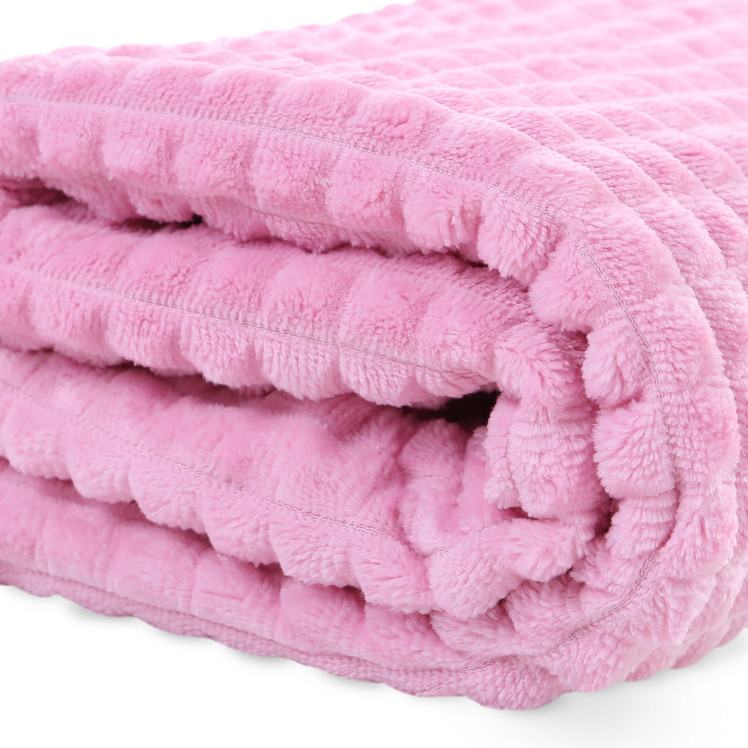 Cobertor Bebê  Dupla Face Antialérgico Rosa 110cm x 90cm em Oferta na Shopee