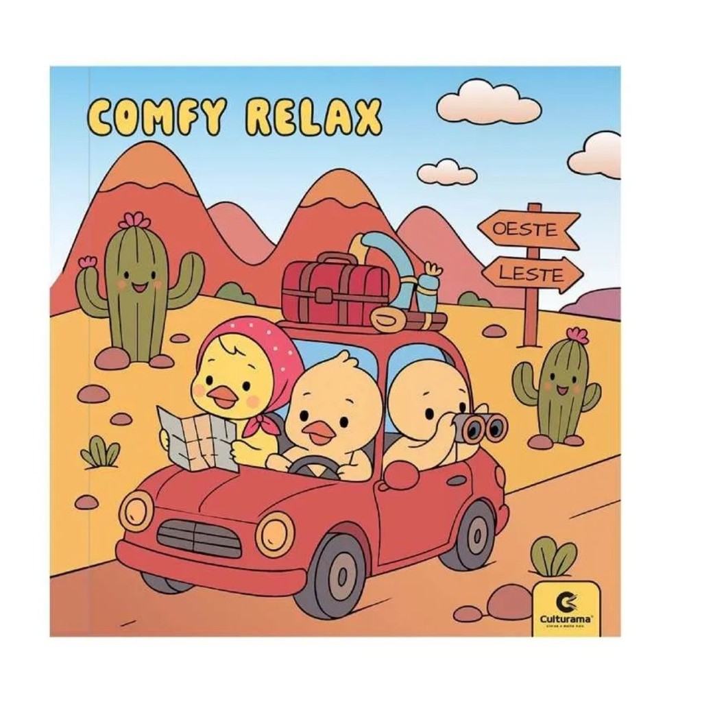 Livro de Colorir Comfy Relax Carro