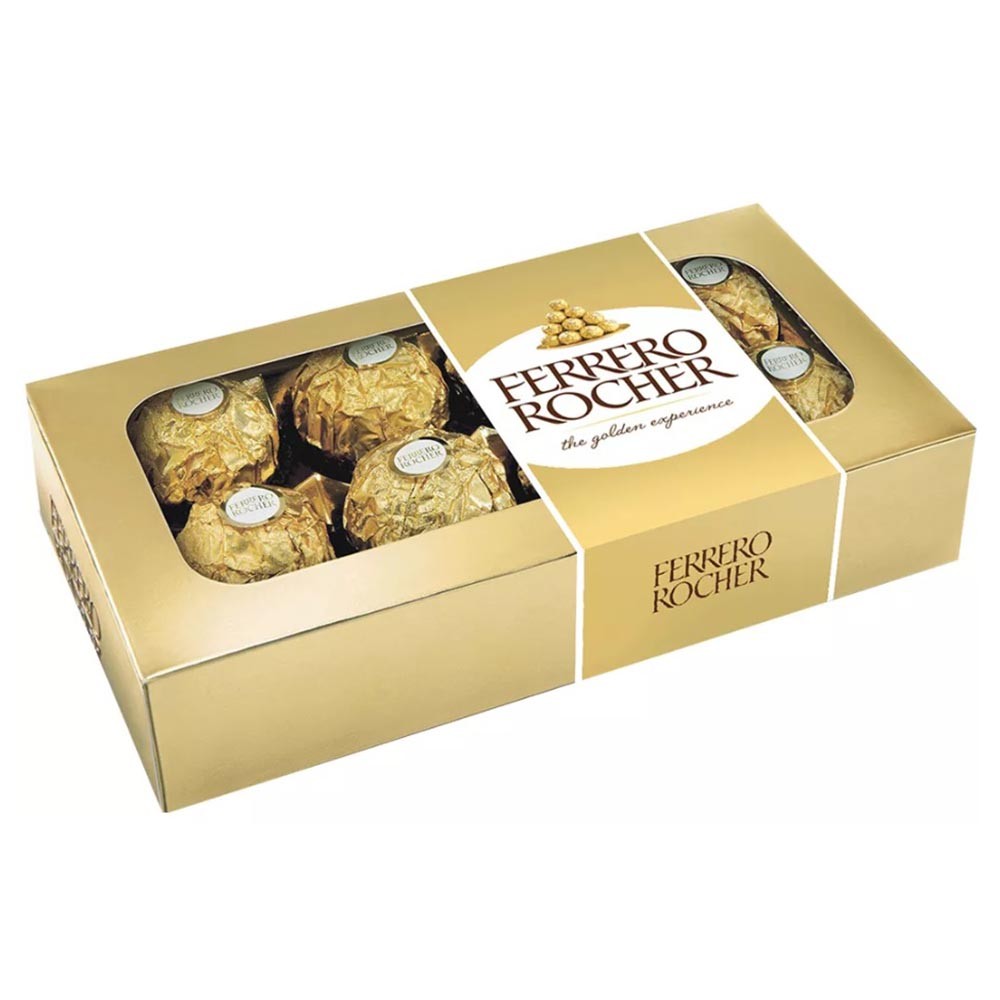 Bombom Ferrero Rocher T8 Display 8x12,5g 100g Ferrero em Oferta na Shopee