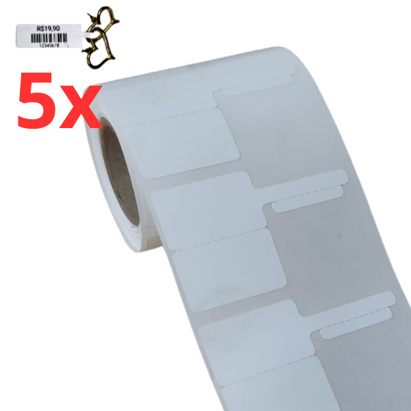 5 rolos etiqueta para Joias para XD-210 Mini impressora 58mm