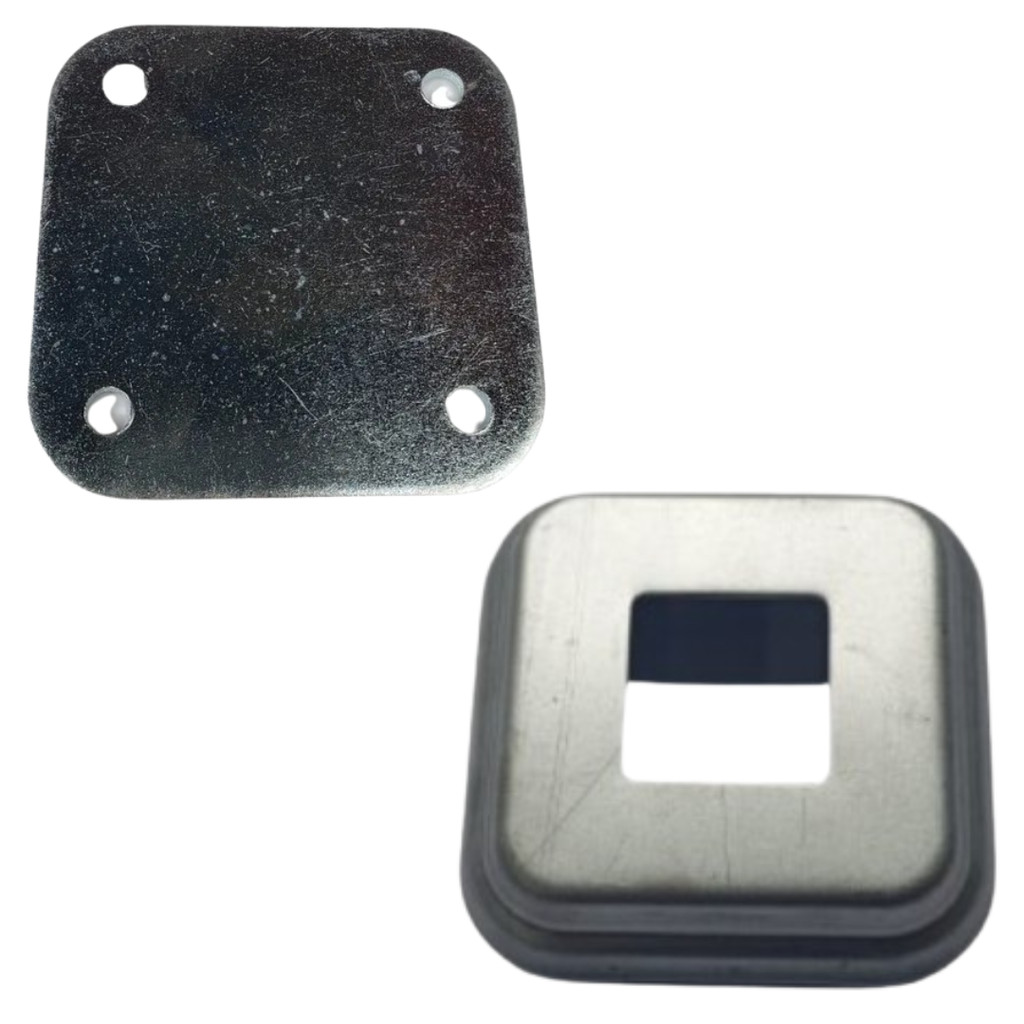 KIT 10 CANOPLA QUADRADA 30x30 + 10 CHAPA 80X80 PARAFUSAR