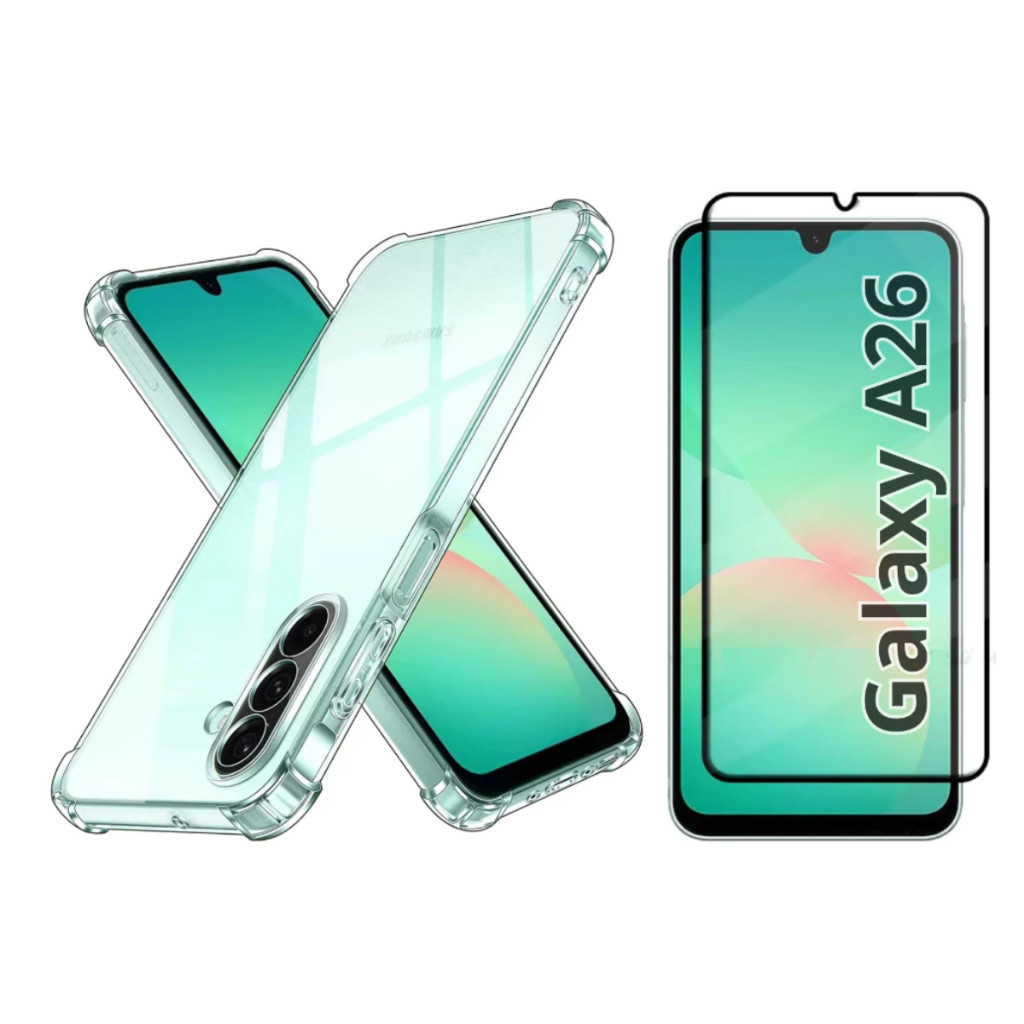 Capa Case Capinha Para Galaxy A26 5G + Película 3D Vidro Temperado em Oferta na Shopee