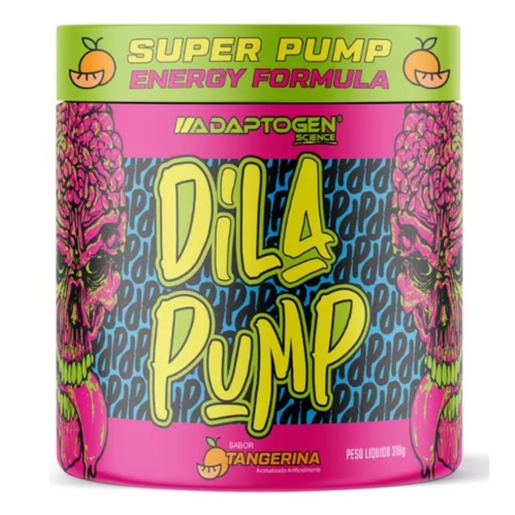 Dila Pump Pré & Intra Treino Sabor Tangerina Adaptogen 318g - Health