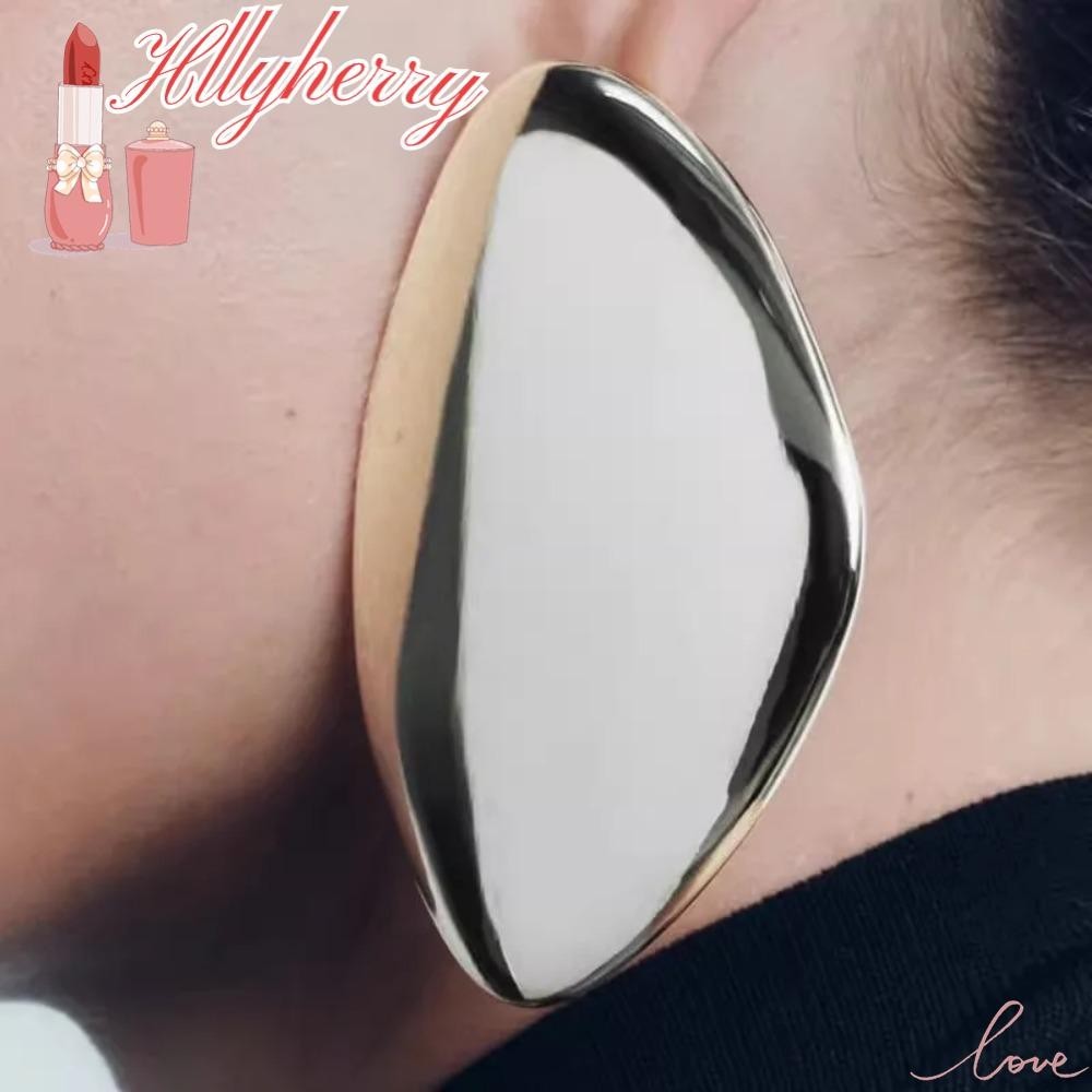 Brincos Irregulares HLLYHERRY , De Moda Personalizados Exagerados , Geométricos em Oferta na Shopee