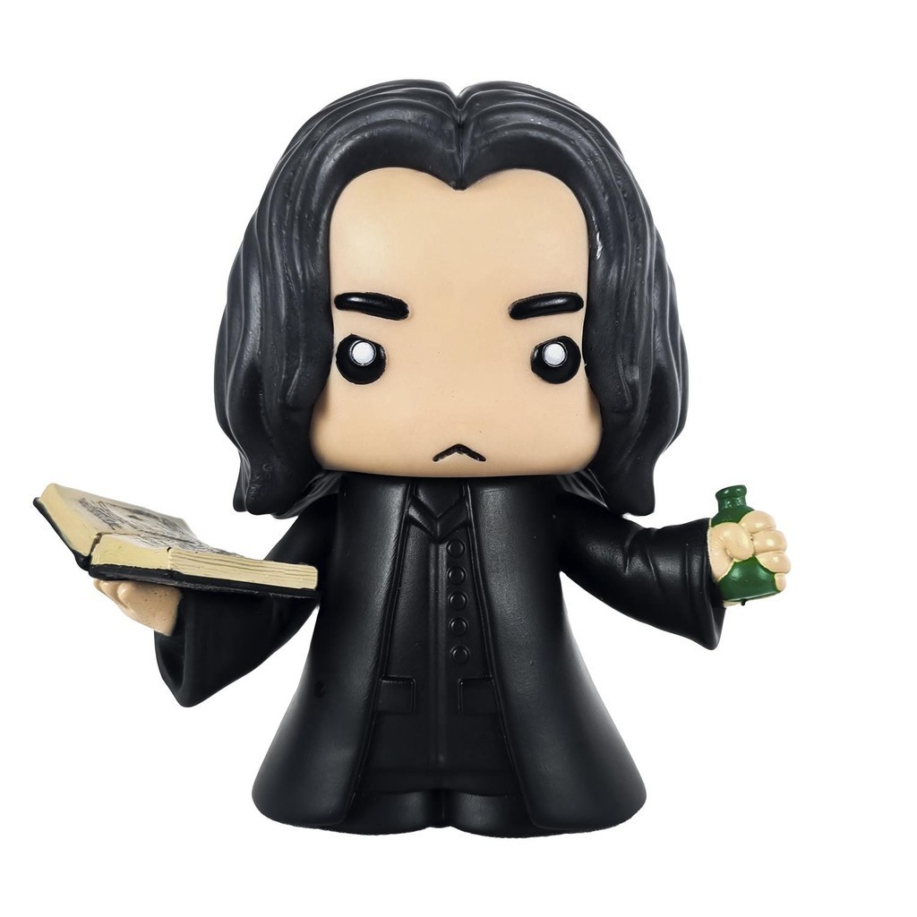 Figura De Ação Severus Snape Boneco Articulado Decorativo Em Caixa Acrílica Coleção Harry Potter - Líder Brinquedos