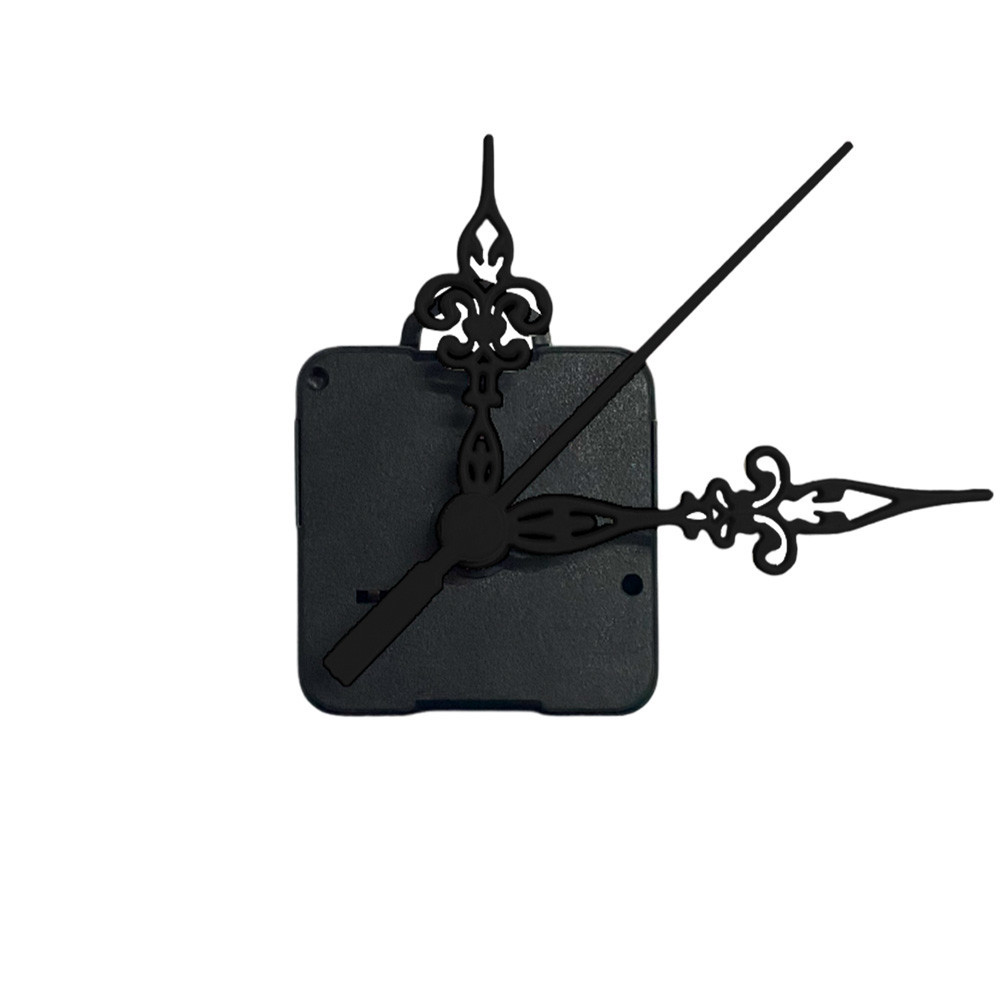 Máquina de Relógio Tic Tac Quartz de Parede 16,5mm com Ponteiros Luiz Xv 7,5cm Preto