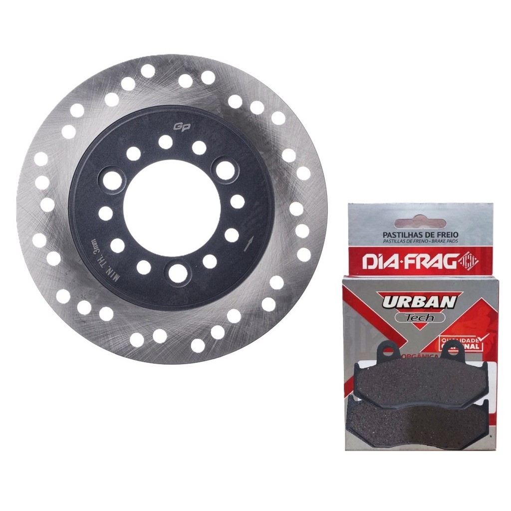 Disco de Freio Dianteiro Lead 110 + Pastilhas Diafrag em Oferta na Shopee