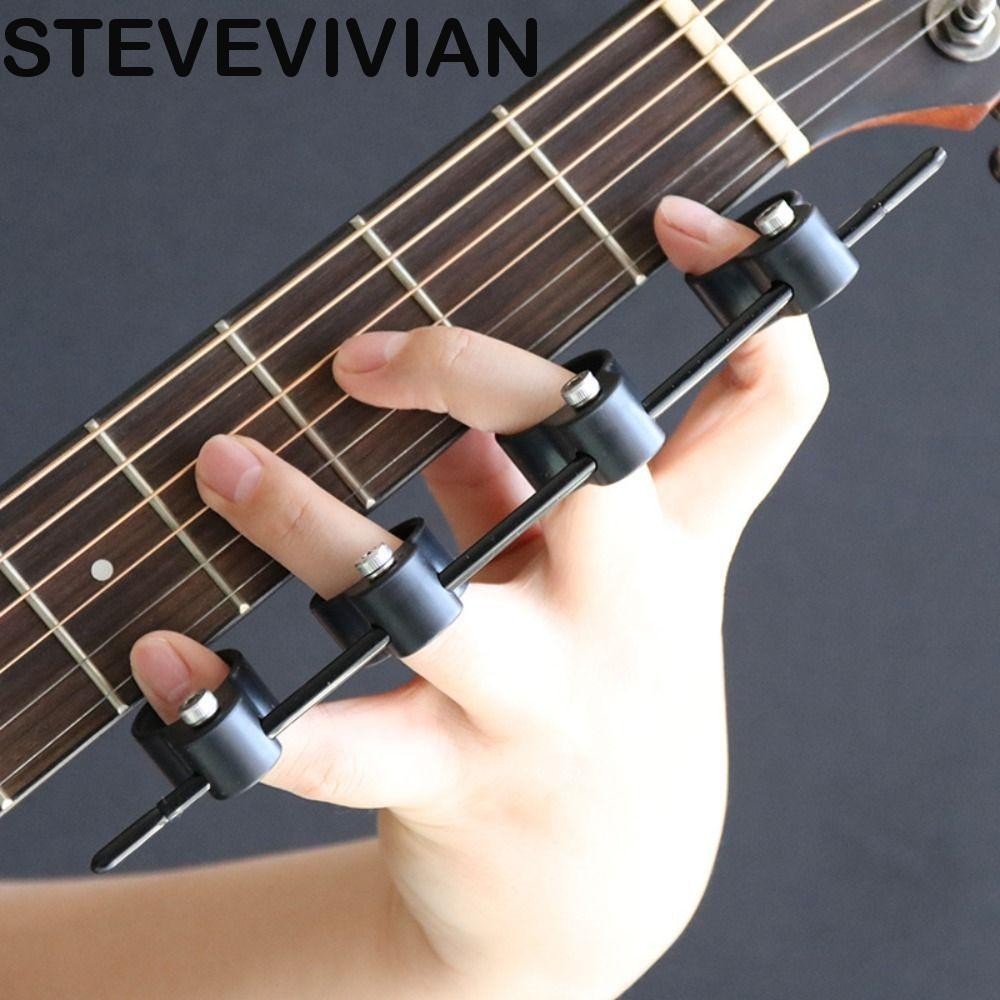 Stevevevivian Expansor De Dedo Ajustável , ABS Treinador Extensão Prática De Instrumentos Musicais Guitarra