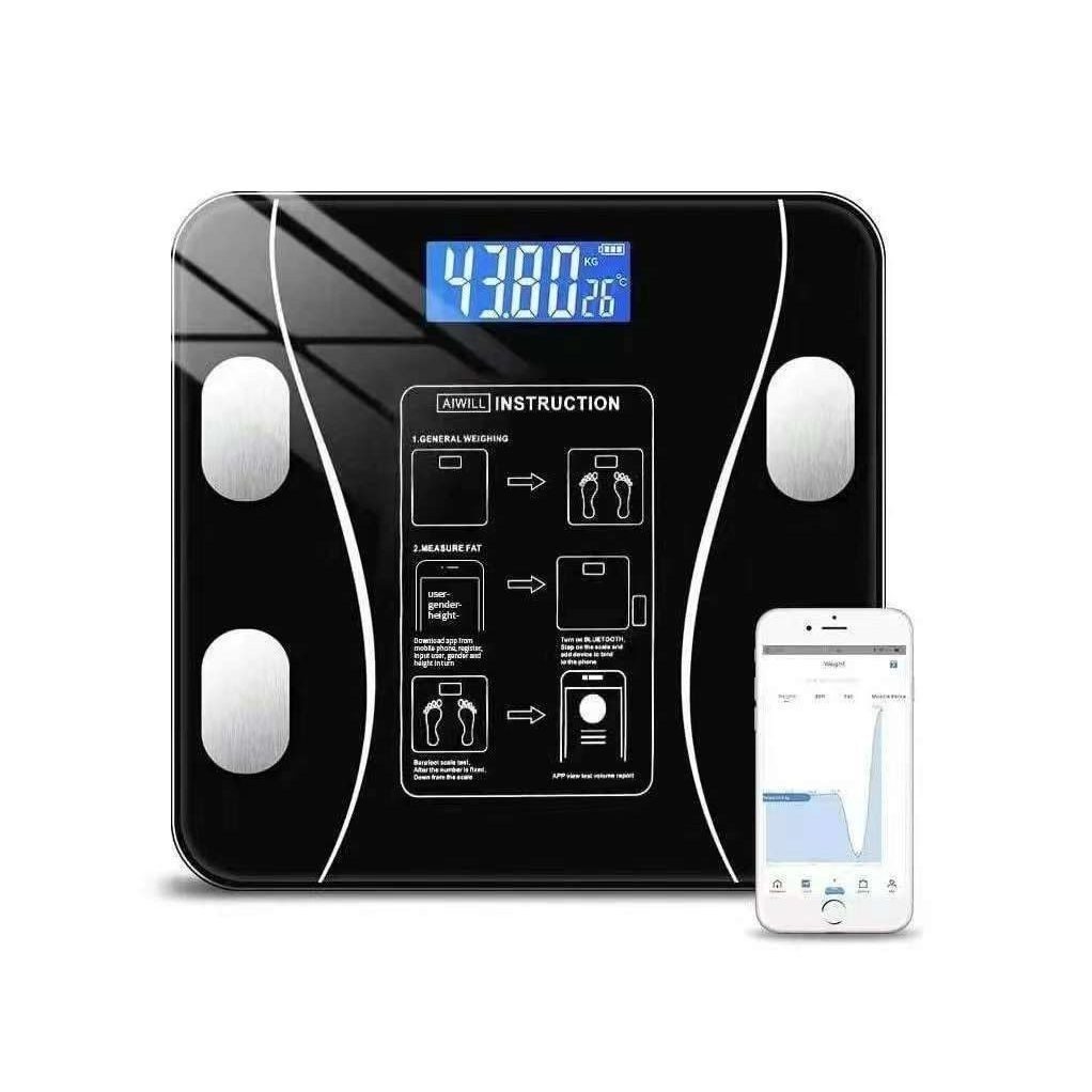 Preciso Balança Bioimpedancia Digital Bluetooth Corporal até 180kg Resultado Pelo Celular
