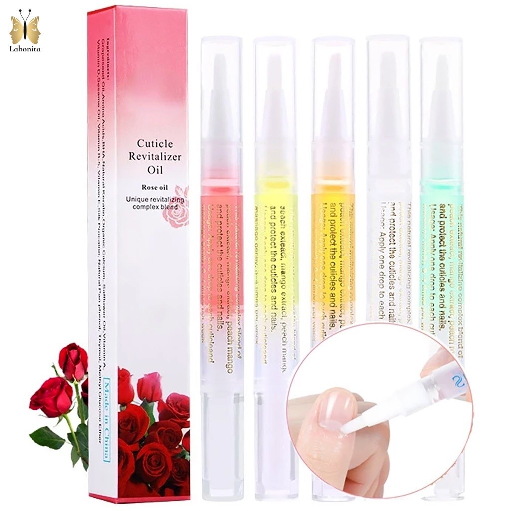 Kit 5 Caneta Oleo Hidratante Cutículas Revitalizador De Unhas Gel Sabor Flores e Frutas VARIADO / Promoção OFERTA