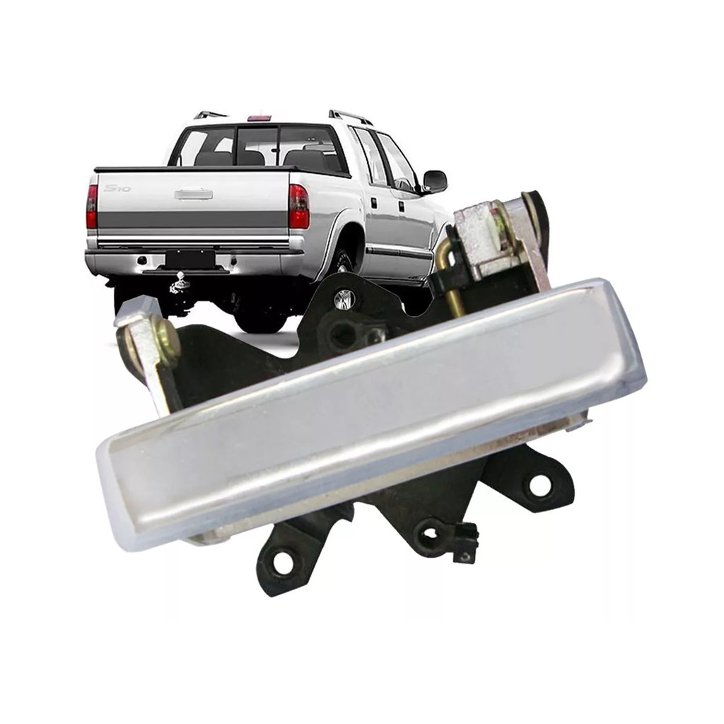 MACANETA EXTERNA CACAMBA S10 1995 2011 CROMADA S CHAVE