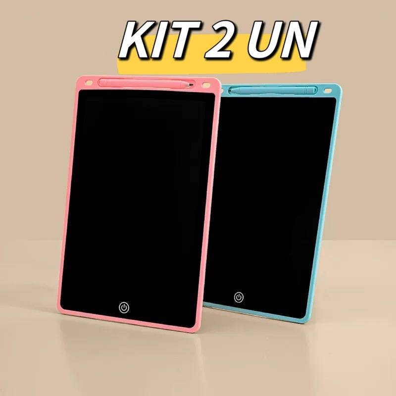 KIT 2 PCS Lousa Mágica Tela Lcd 8.5 /10 /12 Polegadas Infantil De Escrever E Desenhar Tablet JORGER
