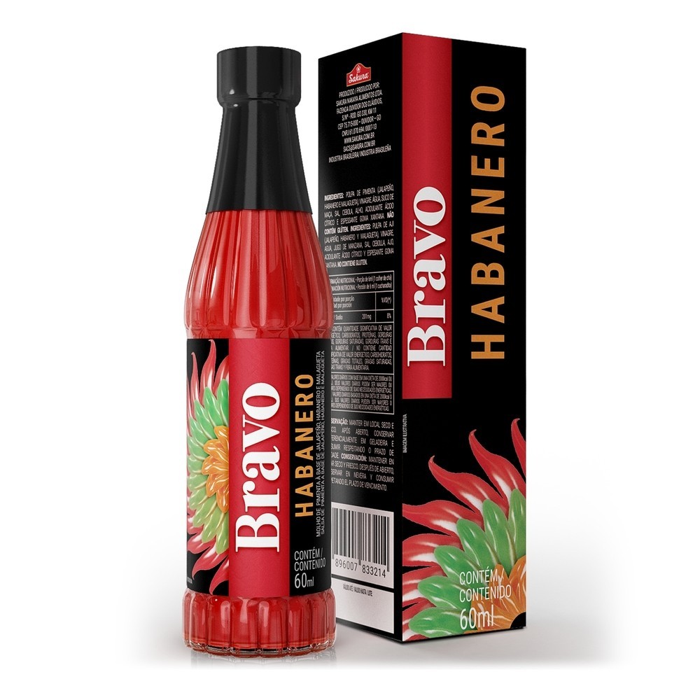Molho Pimenta Bravo Habanero 60ml em Oferta na Shopee