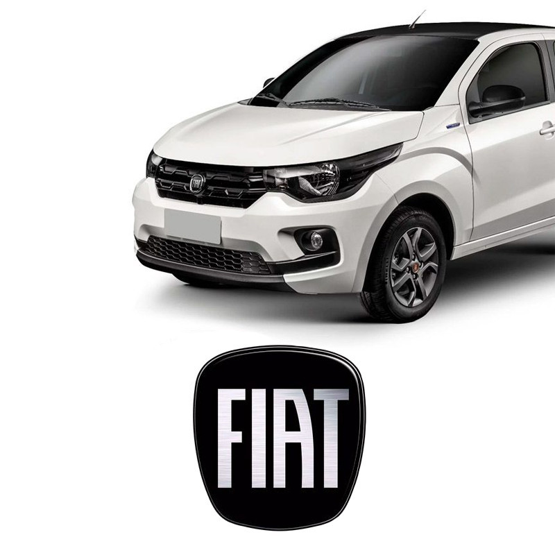 Emblema Fiat Mobi 2016/2022- Black Piano - Grade Dianteira em Oferta na Shopee