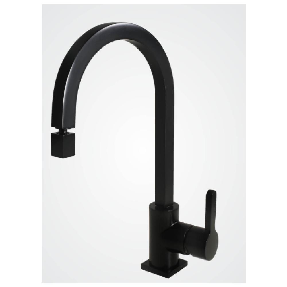 Misturador Monocomando de Mesa para Cozinha Strauss 2256 Preto Fosco - Perflex
