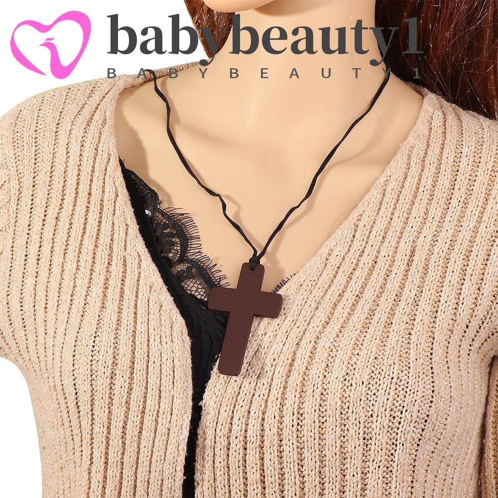 BABYBEAUTY1 Jóias Antigas Correntes Unissexo Mulheres De Camisola Christian Religious Leather Cord Pendant