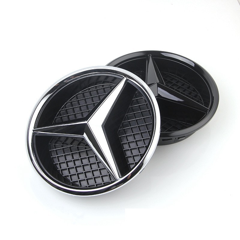 Logotipo Da Grade Frontal De 185mm Para Mercedes Benz W205 W204 W213 Emblema De Malha E63 E200 E300 C200 C260 C300 C63 C43 C180 Crachá
