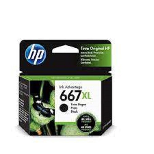 Cartucho HP 667xl Preto Original Para Deskjet 1275 / 2374 / 2375 / 2376 / 2775 e 2776 / 6475 e 6476