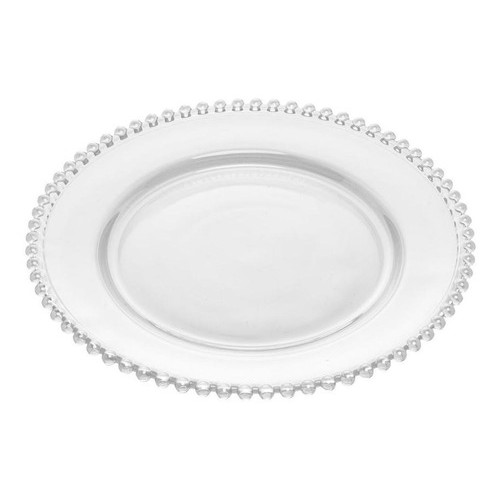 Prato Pearl Wolff 28cm Cristal Transparente
