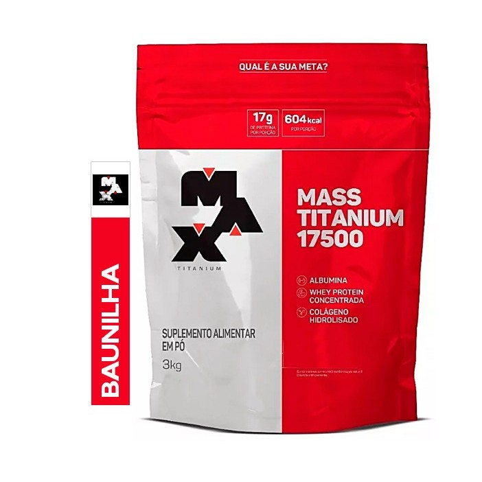 Mass Titanium 17500 3Kg Hipercalórico - Max Titanium