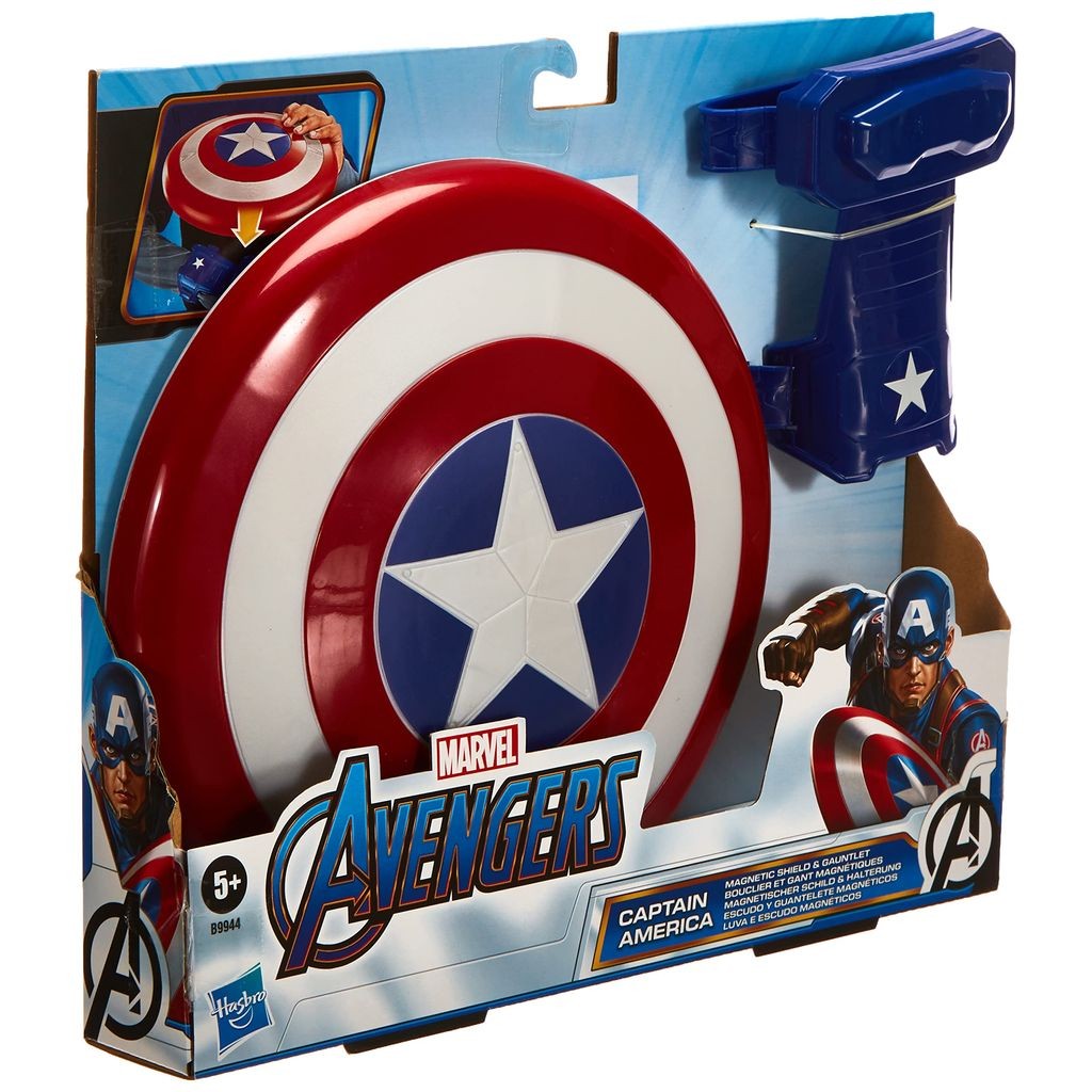 Luva e Escudo Magnéticos Capitão América - Avengers - Marvel - Hasbro - Mom & Baby