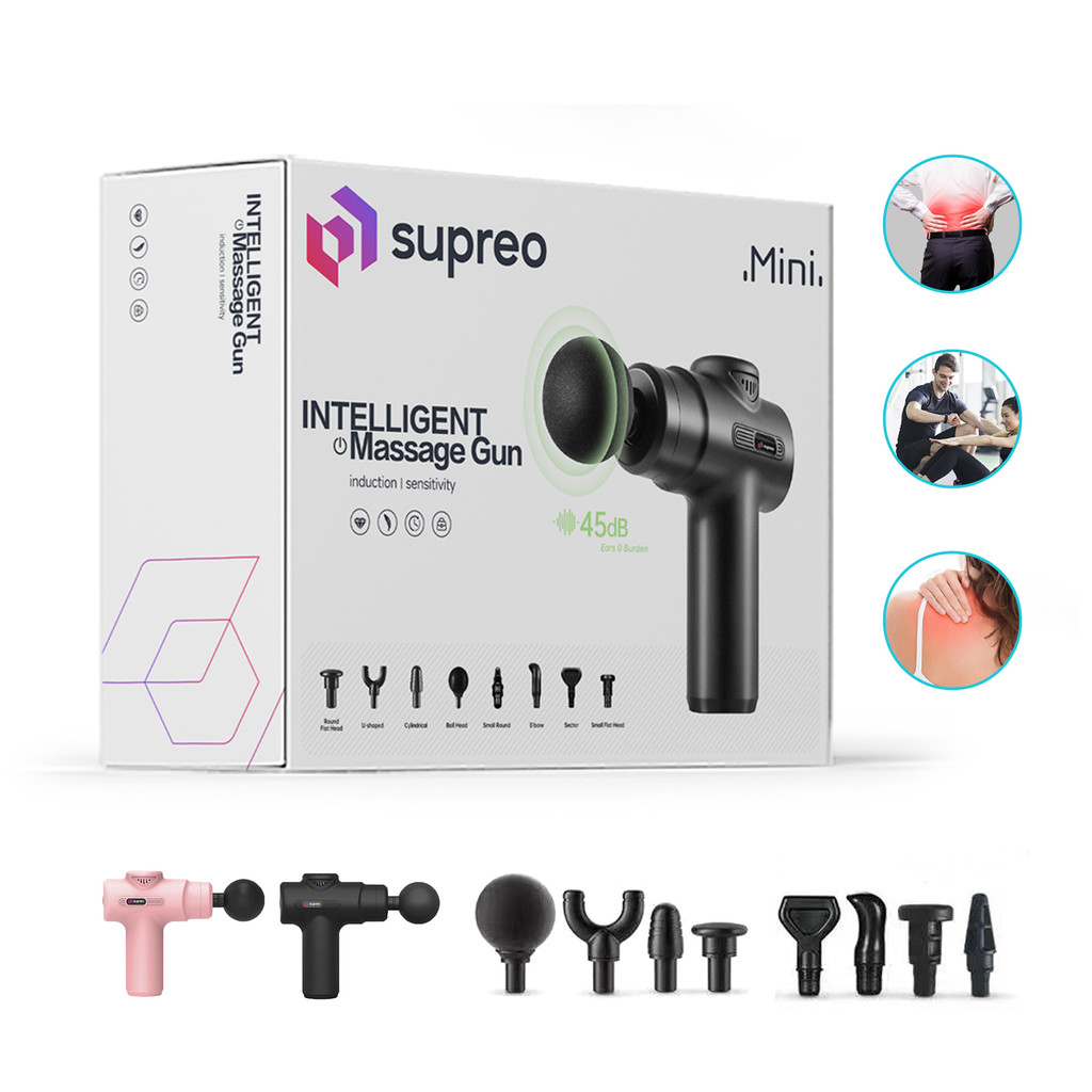 Mini Massageador Elétrico Portátil 14cm Profissional de Alta Potência com 6 Níveis de Velocidade em Oferta na Shopee