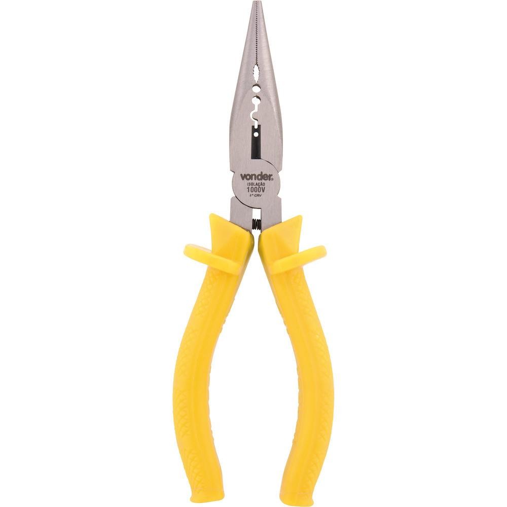 Alicate Bico Meia Cana 6" Reto Vanádio Isol. 1000V Vonder