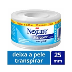 Fita Micropore Nexcare Branco 25mmx1,35m