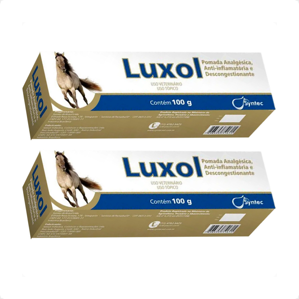 Kit 2 Luxol Syntec Pomada para Equinos - 100g