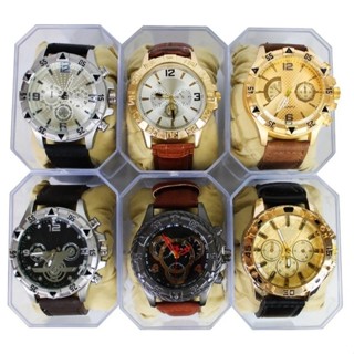 Kit 6 Relogios Analogico Masculino Pulseira em borracha Sintetic RN0009 em Oferta na Shopee