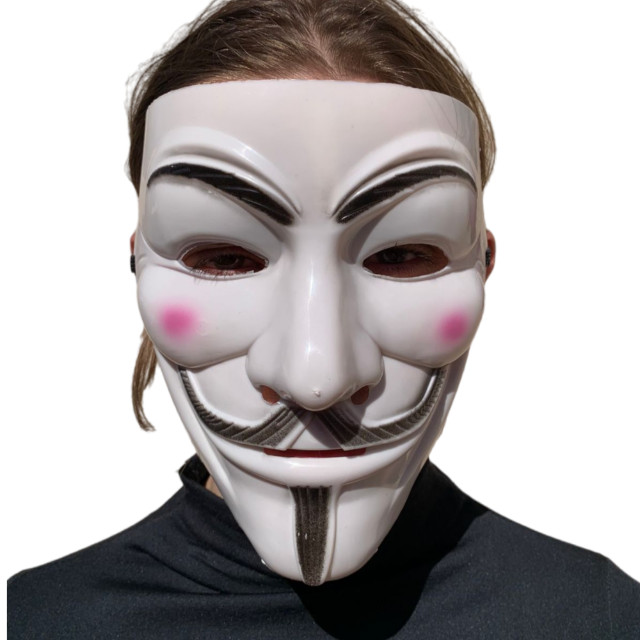 Máscara Anonymous V de Vingança Halloween Carnaval Fantasia Teatro Terror Assustador Dia das Bruxas Zumbi Cosplay Horror