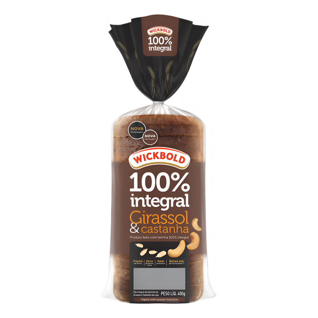 Pão Wickbold  Integral Nutrição Girassol & Castanha 400g em Oferta na Shopee
