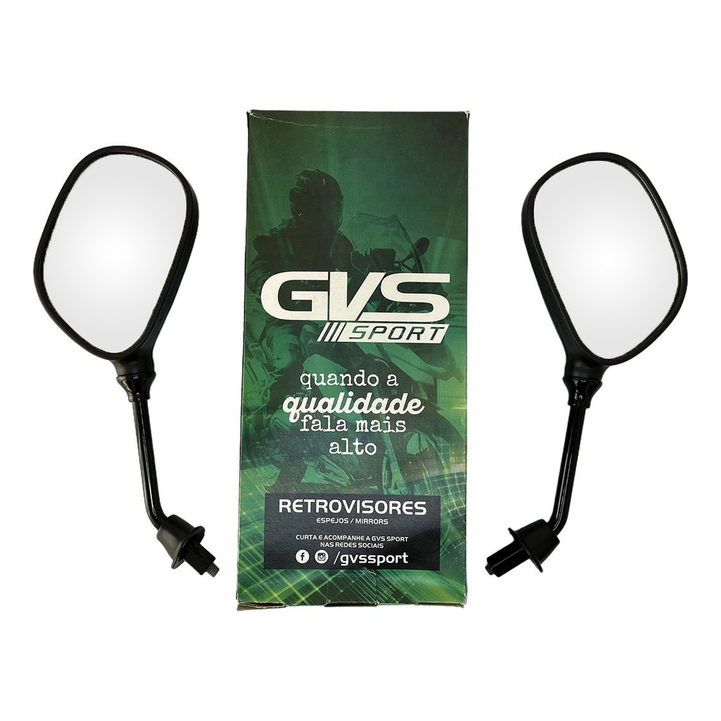 Retrovisor Burgman 125 Modelo Original Gvs Lente Convexa Par