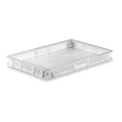 Bandeja Plastica Vazada Empilhável Congelamento Massas Pães